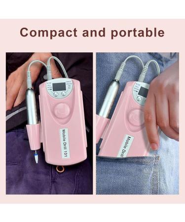 OSKOPWRC Electric Nail Drill Machine 30000 RPM Professional Rechargeable Nail File Kit with 6 Bits Manicure Pedicure Polishing Tools for Home Salon Use White - Buy Online on GoSupps.com