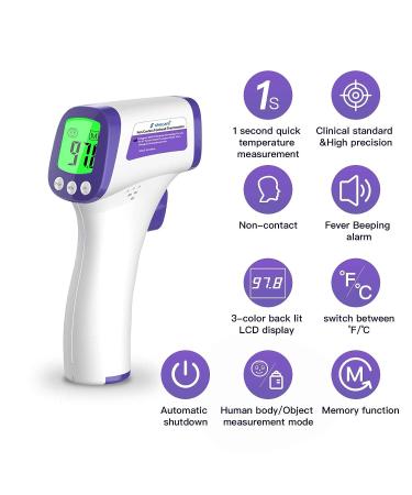Shecare Touchless Infrared Forehead Thermometer for Adults and Kids - Non-Contact Medical Thermometer for Baby Fever - Digital Thermometer - Buy Online on GoSupps.com