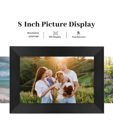 8 Inch WiFi Digital Photo Frame - HD Touch Screen, Smart Cloud Frame with 8GB Storage - AiMOR APP for Easy Remote Sharing - Buy Online on GoSupps.com