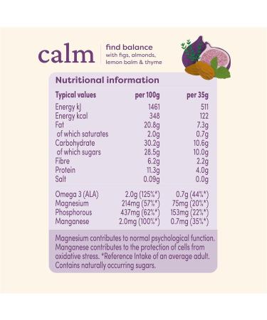 Bardo Calm Botanicals - 100% Natural Unprocessed Healthy Snack - Low Calorie - Vegan Plant Protein - Gluten & Grain Free - No Added Sugar or Sweeteners - High Fibre - Nourish Awards Winner (10 pack) - Buy Online on GoSupps.com
