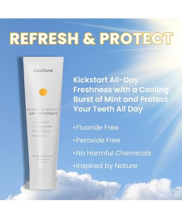 AquaSonic Complete Care Toothpaste - Day & Night Refresh, Protect, Repair, Whiten - Natural, Flouride-Free Formula - Anticavity, Antiplaque, Strengthen - 3-in-1 Dental Solution - Buy Online on GoSupps.com