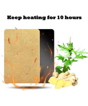 100Pcs Mugwort Ginger Patch for Pain Relief - Traditional Chinese Herbal Paste for Neck, Shoulder, Waist, Feet, and Joints - Seniors Gift - Pack of 10 - Buy Online on GoSupps.com