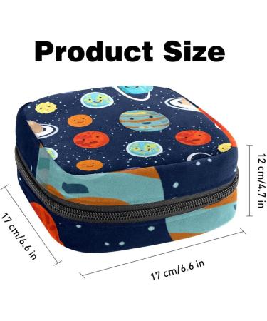 Buy Galaxy Space Solar Earth Mars Menstrual Pad Storage Bag - Portable Zipper Pouch for Teenage Girls & Women - Buy Online on GoSupps.com