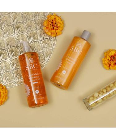 SBC Skincare Calendula & Macadamia Moisturising Gel - 500ml | Lightweight Face And Body Moisturiser For Dry Or Irritated Skin | Moisturising Body Lotion | Vegan Friendly - Buy Online on GoSupps.com