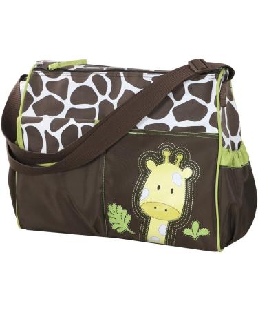 Accessotech Waterproof Baby Diaper Nappy Mummy Changing Handbag Shoulder Bag with Mat Travel (Giraffe Green) - Buy Online on GoSupps.com
