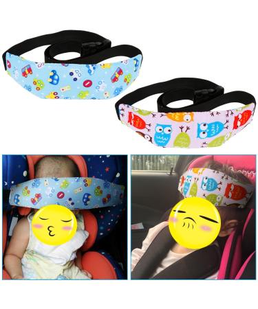 Rovtop Adjustable Child Seat Headband - 2 Pack Hair Supporters for Car Seats in Blue & Pink - Buy Online on GoSupps.com