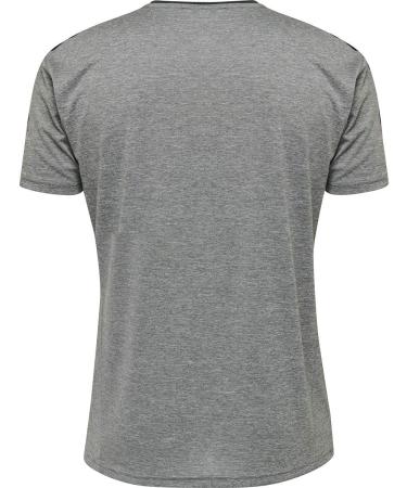 Hummel T-Shirt Hmlauthentic Multisport Men - Breathable Quick-Drying Size L Grey Melange | Shop Internationally - Buy Online on GoSupps.com