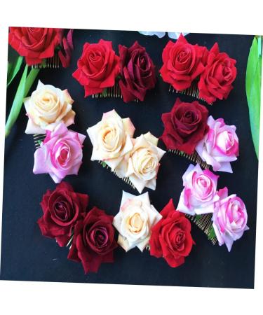 FRCOLOR goody hair clips for women hair jewels for women hair claw clips for women barrettes for women hair accessory for women women's hair clips rose hair clip Hair - Buy Online on GoSupps.com