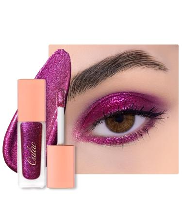 Oulac Glitter Eyeshadow Liquid - Purple Metallic Eyelid Shadow | Vegan & Cruelty-Free | Smooth Shimmer Finish 5.4g - Chaotic Love - Buy Online on GoSupps.com