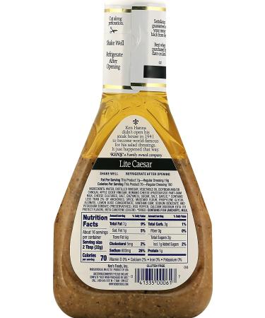 Ken's Steak House Light Caesar Dressing Gluten Free - 16 Fl Oz (Pack of 2) - Buy Online on GoSupps.com