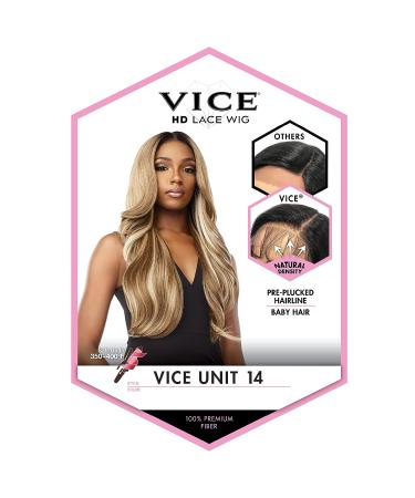 Sensationnel Vice Lace Front Wig - HD Transparent Lace, Pre-plucked Hairline, 5 Inch Deep Part, Balayage Platinum - Vice Unit 14 - Buy Online on GoSupps.com