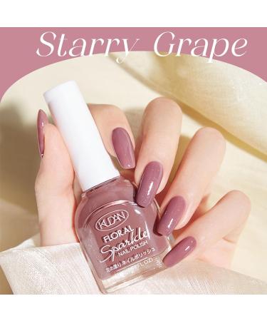 Glitter Nail Polish - Purple Nail Polish - Quick Dry Nail Varnish - Lilac Nail Polish with Glitter - Long Lasting Glossy & Chip Resistant Nail Polish for DIY Nail Art Manicure at Home Glitter purple - Buy Online on GoSupps.com