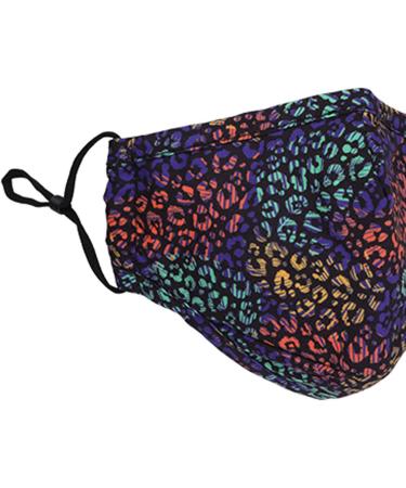 Washable Reusable 3 Layers Cotton Cloth Mask - Rainbow Trout Design | One Size Fits Most | International Shipping Available - Buy Online on GoSupps.com
