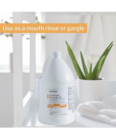 McKesson Hydrogen Peroxide 3% Topical Solution USP 1 Gal - First Aid Antiseptic - 128 Fl Oz - Buy Online on GoSupps.com