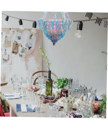 ABOOFAN 1pc Chandelier Household Decor Christmas Party Supplies Neon Color Scene Decor Hanging Accessories Silver 35x35x40cm - Buy Online on GoSupps.com