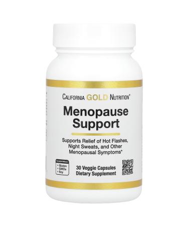 California Gold Nutrition Menopause Support 30 Veggie Capsules