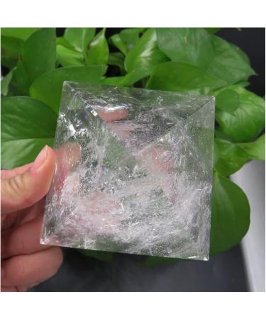 87 * 87 * 72mm Large Rock Clear Quartz Crystal Pyramid Handmade Pyramid Reiki Stone Crystal Reiki - Buy Online on GoSupps.com