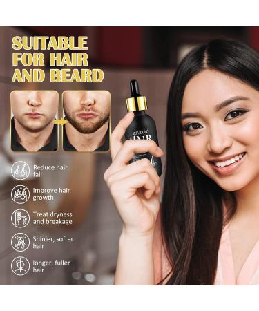 Minoxidil Hair Growth Serum for Men & Women - 5% Minoxidil with Biotin for Thinning Hair - Promotes Thicker Longer Fuller Hair - 2.02 oz - Buy Online on GoSupps.com
