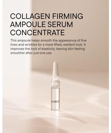 BABOR Collagen Firming Ampoule Concentrate Collagen Skincare Capsule Anti Aging Serum Increase Elasticity Firming and Lifting 7 Day Treatment Collagen Firming- New and Improved - Buy Online on GoSupps.com
