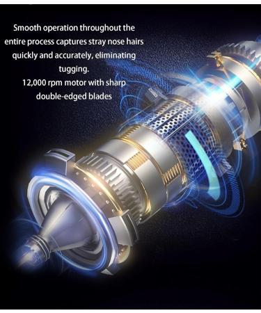 Buy Portable Rechargeable Nose Hair Trimmer for Men & Women - LED Display 10 000 RPM Double-Edged Blades - International Shipping Available - Buy Online on GoSupps.com