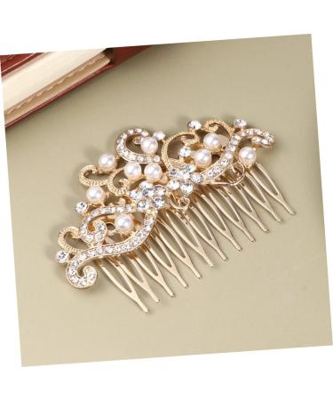 Amosfun Hair Accessories for Women Hair Pearls Bridal Antique Hair Comb Clips Wide Teeth Side Pins Bridal Hair Comb Fashion Headwear Costume Accessories Hair Ornament Flowers Headgear - Buy Online on GoSupps.com