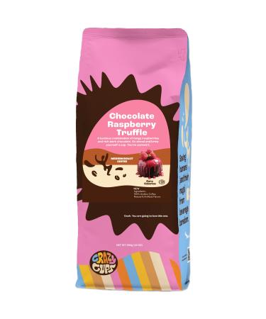 Crazy Cups Caf au chocolat moulu caf chocolat framboise dans un sac de 300 ml pour infuser du caf chaud ou glac aromatis Chocolat framboise 10 g (Lot de 1)