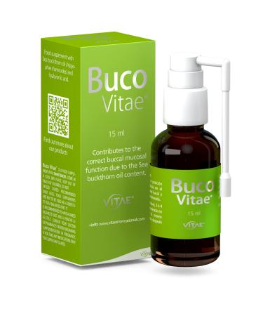 BucoVitae Spray 15ml | Throat and Pharynx Irritation | Hyaluronic Acid and sea Buckthorn | Hydration | Moisturizes Calms and softens