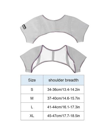Double Shoulder Support - Breathable Adjustable Graphene Fibre Shoulder Brace Wrap for Unisex - XL Size - Pain Relief & Protection - Buy Online on GoSupps.com
