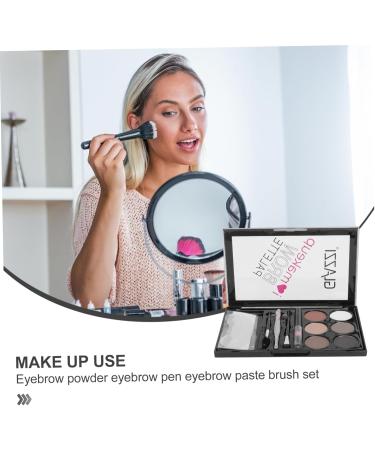 MAGICLULU 5 Sets Eyebrow Powder Set Eyebrow Brush Brow Pencil Lit e Six-color Eyebrow Powder Make up Miss - Buy Online on GoSupps.com