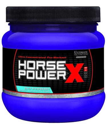 Ultimate Nutrition Horsepower X Advanced Preworkout Supplement with Creatine and Vitamin B12 45 Servings Blue Raspberry