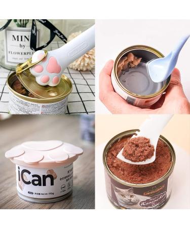 6Pcs Pet Food Can Supplies Set - Universal Silicone Can Covers, Mini Spatula, Can Opener, Dog Spoons for Cats & Dogs Feeding - Buy Online on GoSupps.com