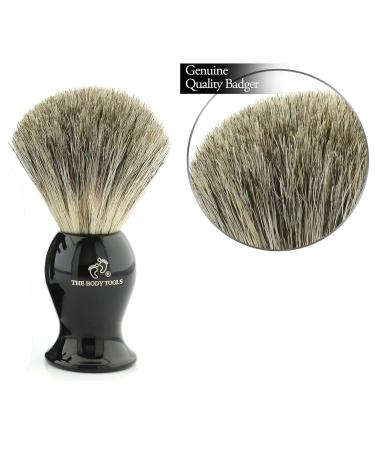 Premium Men's Shaving Set - Safety Razor & Badger Hair Brush for Luxurious Shaving Foam | The Body Tools - Buy Online on GoSupps.com