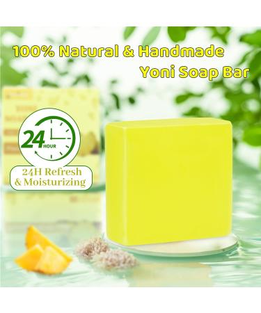 Yoni Care Set: Organic Yoni Oil & Soap Bar for pH Balance Odor Elimination & Moisturizing - Buy Online on GoSupps.com