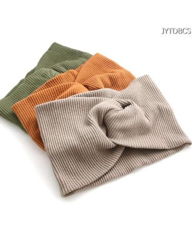 Rib Turban Hair Band Wide Cross Hair Band Casual Simple Volume Hair Accessories Black - Buy Online on GoSupps.com