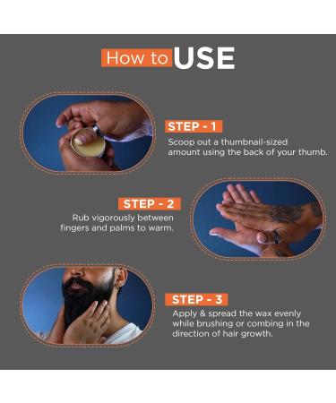BEARDHOOD 100% Natural Mustache & Beard Wax | Strong Hold & Musky Scent for Men - International Shipping - Buy Online on GoSupps.com