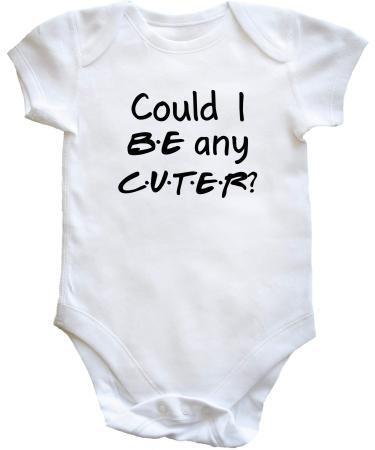 Hippowarehouse Could I BE any CUTER baby vest bodysuit (short sleeve) boys girls