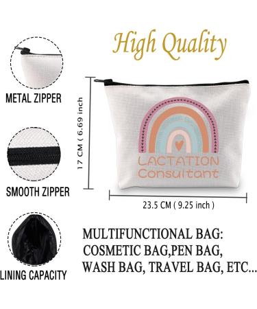 Lactation Consultant Gift Lactation Caring For Tiny Humans and Strong Mamas Consultant Rainbow Cosmetic Bag LACTATION Consultant Bag - Buy Online on GoSupps.com