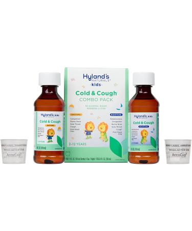 Hyland's 4 Kids Cold & Cough Day & Night Value Pack | Ages 2-12 | 4 fl oz Each - Buy Online on GoSupps.com