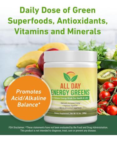 IVL - All Day Energy Greens - Supplement Powder Mix Drink Greens Powder Superfood - Super Greens Blend for Optimal Nutrition Energy & Digestion Green Juice Superfood Boost Original Flavor - Buy Online on GoSupps.com