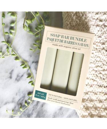 Olivia Care Moisturizing Bar Soap Pack - Natural & Organic Coconut Shea Butter & Green Clay - 5 Ounce, 3 Count - Hydrating & Refreshing - Buy Online on GoSupps.com