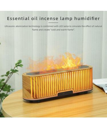 7 Colors Ambient Light Flame Diffuser - Ultra Sound Essential Oil Diffuser with Remote (US Plug) for Bedroom & Office - International Shipping Available - Buy Online on GoSupps.com