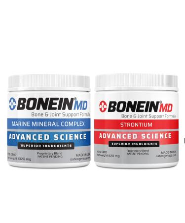 BONEIN MD Bone & Joint Support Bio-Available Red Algae Based Calcium & Strontium Dietary Supplement with Trace Minerals