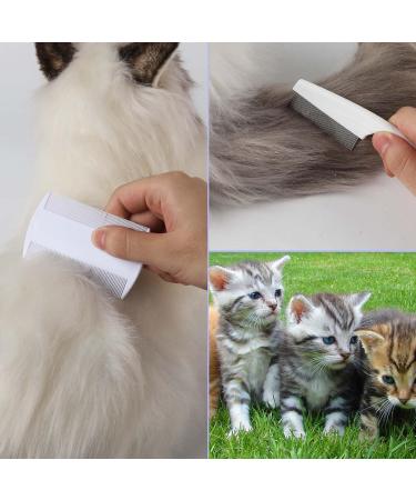 4 Pieces Animal Hair Comb Set - Magical Pet Flea Comb for Cats - Multi-functional Tear Stain & Fur Removal Tool - Buy Online on GoSupps.com