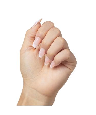 Buy KISS imPRESS No Glue French Press-On Nails Medium Coffin Shape Light Neutral & White Tips 30 Nails + Accessories | International Shipping - Buy Online on GoSupps.com