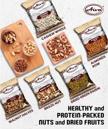 Aiva Raw Brazil Nuts - 2 lbs | Unsalted & Natural | Fresh Harvested - Buy Online on GoSupps.com