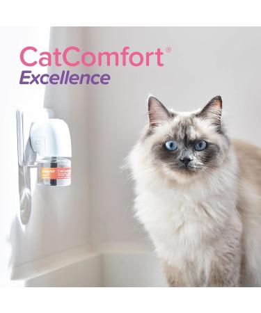 BEAPHAR CATCOMFORT Excellence - Electric Pheromone Diffuser for Cats Reduces Stress and Unwanted Behaviors without Dependence or Drowsiness 1 Plug and 1 Refill of 48 ML - Buy Online on GoSupps.com