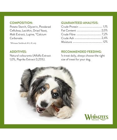 Whimzees Natural Grain-Free Dental Care Snacks for Small Dogs - 24 Couch Sticks (S 360g) | Shop Now! - Buy Online on GoSupps.com
