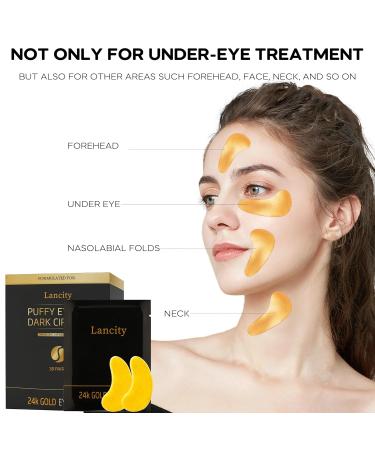 Under Eye Patches - 30 Pairs | 2% Haloxyl 24K Gold Masks | Diminish Dark Circles & Puffiness | Anti-Aging Collagen-Enriched Eye Care - Buy Online on GoSupps.com