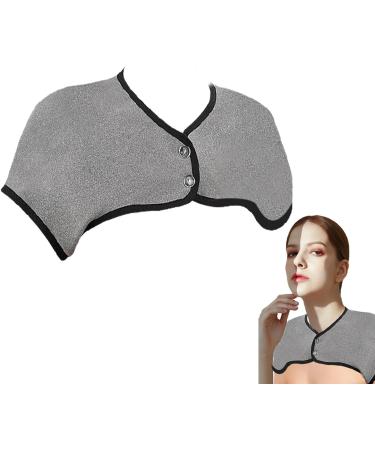 Samuliy XL Heating Pillows for Neck & Shoulder - 360 Heated Collar Washable Velvet Neck Warmer - Year-Round Relaxation in Light Gray - Buy Online on GoSupps.com