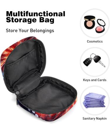 Octopus Dark Sanitary Napkin Storage Bag - Multi-colored Portable Period Pouch for Women and Teen Girls - Buy Online on GoSupps.com